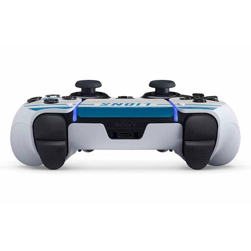 NFL Detroit Lions White Striped PS5 DualSense Edge Pro Controller Skin
