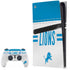 NFL Detroit Lions White Striped PlayStation PS5 Skins