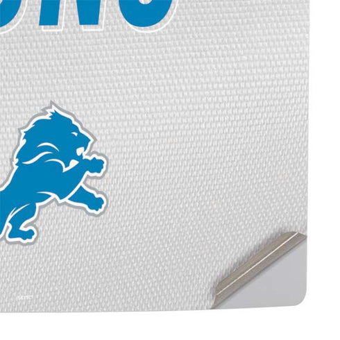 NFL Detroit Lions White Striped PS5 Pro Console Skin