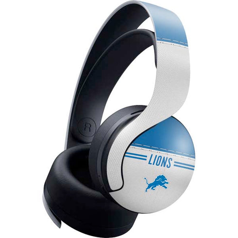 NFL Detroit Lions White Striped PlayStation PS5 Skins