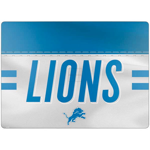 NFL Detroit Lions White Striped Surface Laptop 7 13.8in Skin