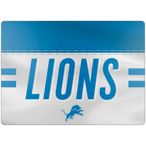 NFL Detroit Lions White Striped Surface Laptop 7 15in Skin