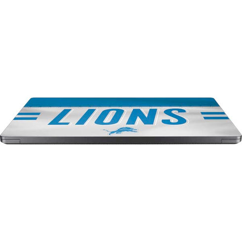 NFL Detroit Lions White Striped Surface Laptop 7 15in Skin