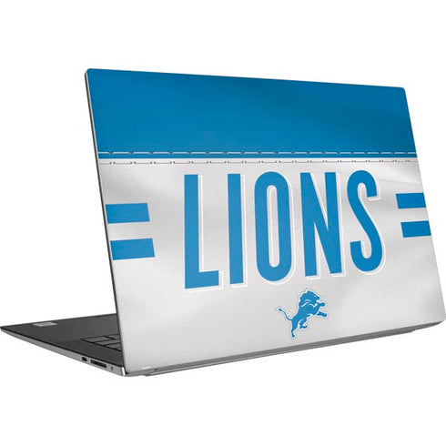 NFL Detroit Lions White Striped Dell XPS Skin