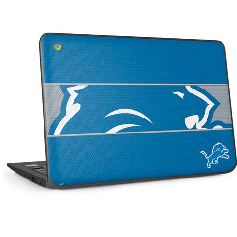 NFL Detroit Lions Zone Block HP Chromebook Skin