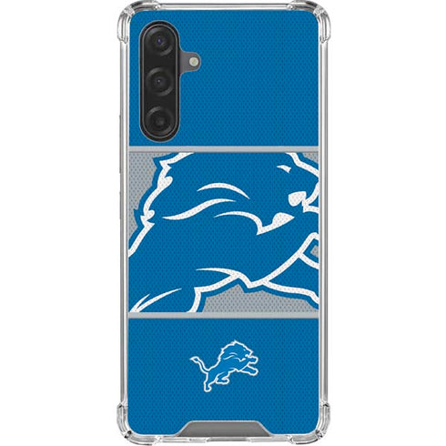 NFL Detroit Lions Zone Block Galaxy A17 Clear Case