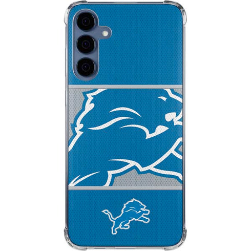 NFL Detroit Lions Zone Block Galaxy A55 5G Clear Case