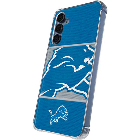 NFL Detroit Lions Zone Block Galaxy A55 5G Clear Case