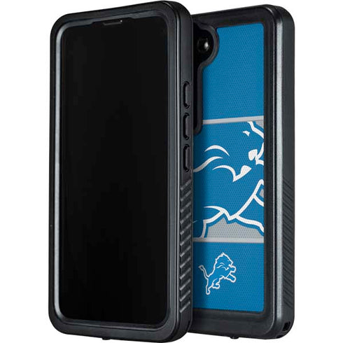 NFL Detroit Lions Zone Block Galaxy S24 Plus Waterproof Case