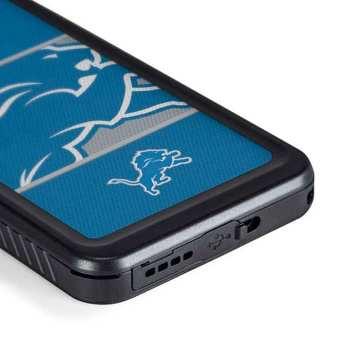 NFL Detroit Lions Zone Block Galaxy S24 Plus Waterproof Case