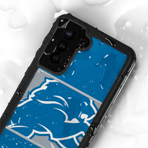 NFL Detroit Lions Zone Block Galaxy S24 Plus Waterproof Case