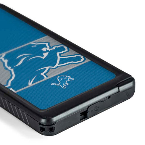 NFL Detroit Lions Zone Block Galaxy S24 Ultra Waterproof Case