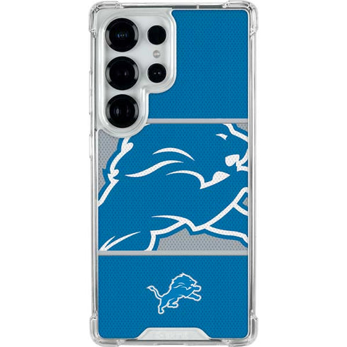 NFL Detroit Lions Zone Block Galaxy S25 Ultra Clear Case