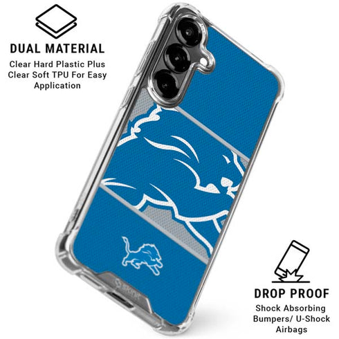NFL Detroit Lions Zone Block Galaxy S26 Clear Case
