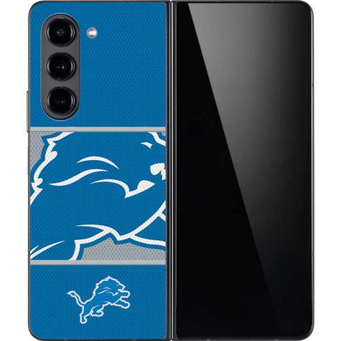 NFL Detroit Lions Zone Block Galaxy Z Fold5 5G Skin