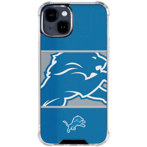 NFL Detroit Lions Zone Block iPhone 15 Clear Case