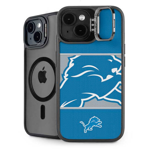 NFL Detroit Lions Zone Block iPhone 15 Kickstand Case