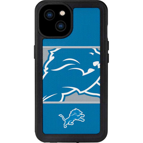 NFL Detroit Lions Zone Block iPhone 15 Plus Waterproof Case