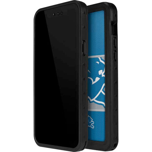 NFL Detroit Lions Zone Block iPhone 15 Pro Waterproof Case
