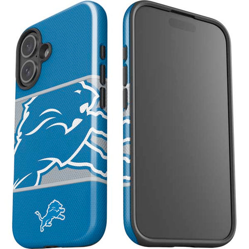 NFL Detroit Lions Zone Block iPhone 16 Impact Case