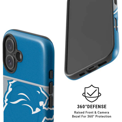 NFL Detroit Lions Zone Block iPhone 16 Magsafe Impact Case