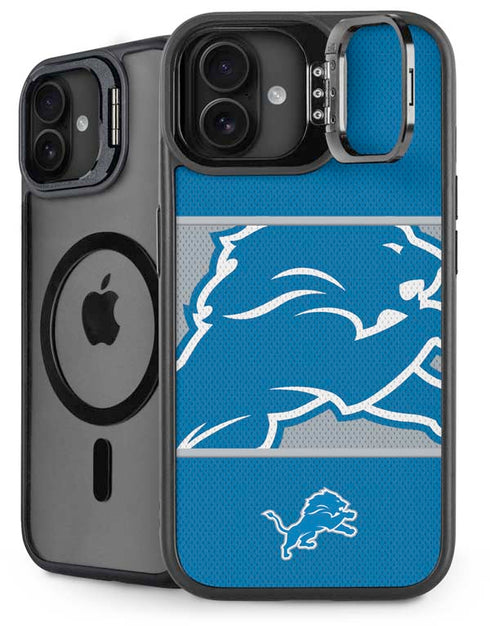 NFL Detroit Lions Zone Block iPhone 16 Plus Kickstand Case