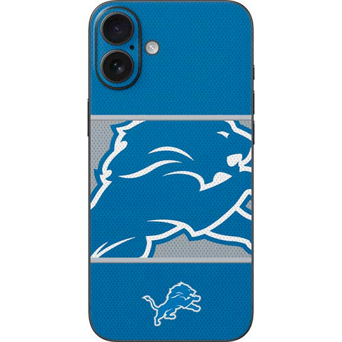 NFL Detroit Lions Zone Block iPhone 16 Plus Skin