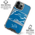 NFL Detroit Lions Zone Block iPhone 16 Pro Max Clear Case