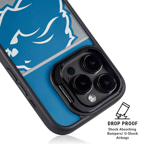 NFL Detroit Lions Zone Block iPhone 16 Pro Max Kickstand Case