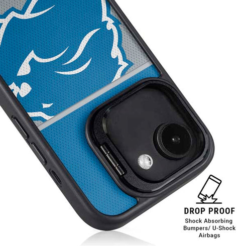 NFL Detroit Lions Zone Block iPhone 16e Kickstand Case
