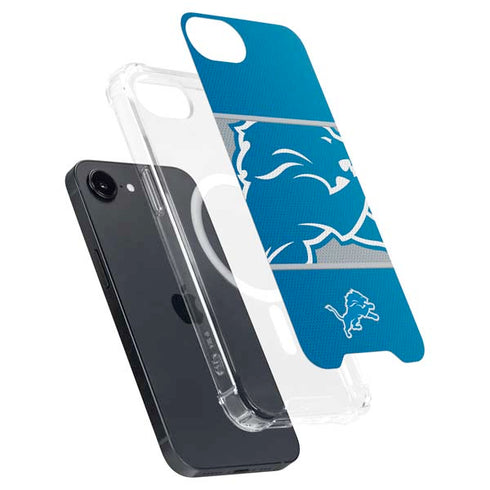 NFL Detroit Lions Zone Block iPhone 16e MagSafe Case