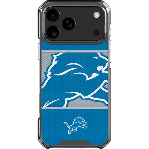 NFL Detroit Lions Zone Block iPhone 18 Pro Max Clear Case
