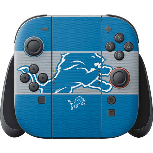NFL Detroit Lions Zone Block Nintendo Skins