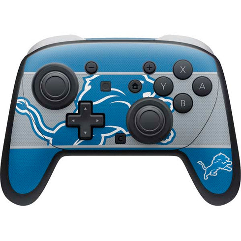 NFL Detroit Lions Zone Block Nintendo Skins