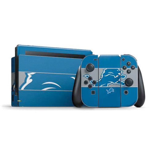 NFL Detroit Lions Zone Block Nintendo Skins