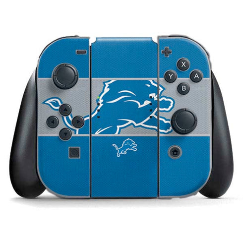 NFL Detroit Lions Zone Block Nintendo Skins