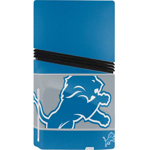 NFL Detroit Lions Zone Block PS5 Pro Disk Console Skin