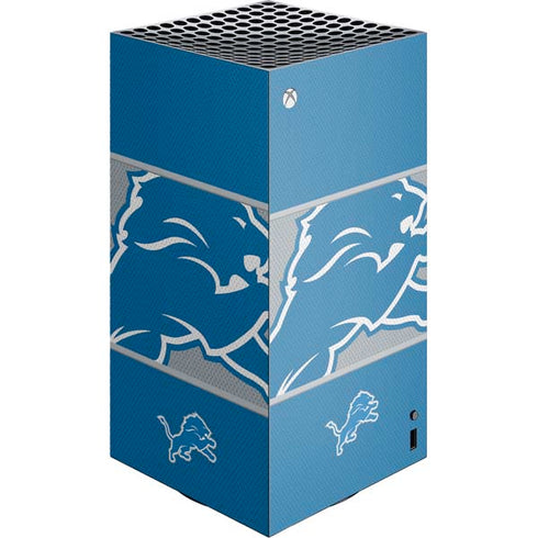 NFL Detroit Lions Zone Block XBox Series X Digital Edition Console Skin