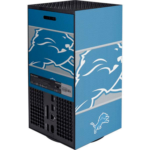 NFL Detroit Lions Zone Block XBox Series X Digital Edition Console Skin