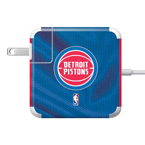 NBA Detroit Pistons Away Jersey 85W Power Adapter (15 and 17 inch MacBook Pro Charger) Skin