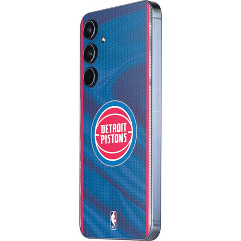 NBA Detroit Pistons Away Jersey Galaxy A35 5G Skin