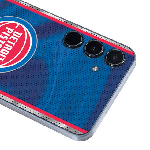 NBA Detroit Pistons Away Jersey Galaxy A35 5G Skin