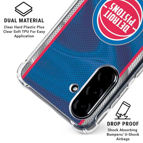 NBA Detroit Pistons Away Jersey Galaxy A36 5G Clear Case