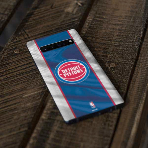 NBA Detroit Pistons Away Jersey Galaxy S10 Skin