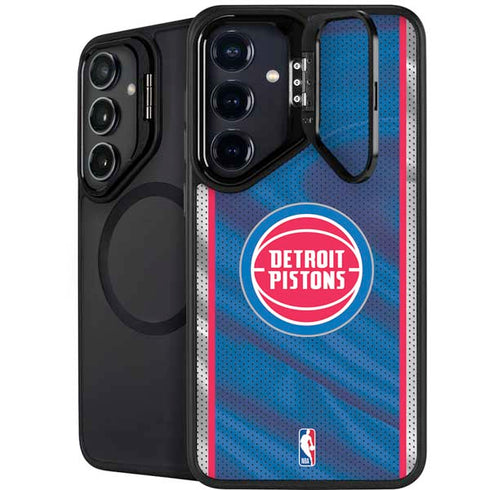 NBA Detroit Pistons Away Jersey Galaxy S25 Kickstand Case