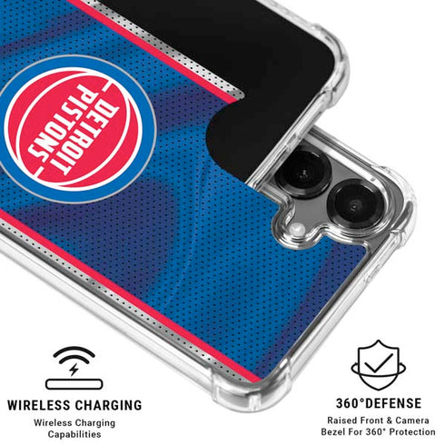 NBA Detroit Pistons Away Jersey Galaxy S26 Plus Clear Case