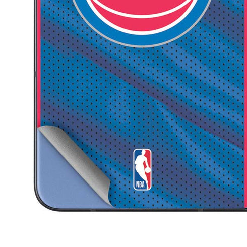 NBA Detroit Pistons Away Jersey Galaxy Z Fold5 5G Skin