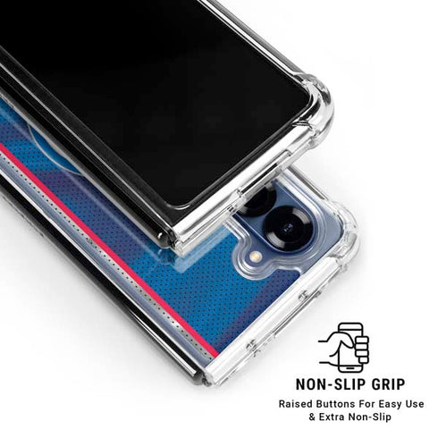 NBA Detroit Pistons Away Jersey Galaxy Z Fold6 Clear Case