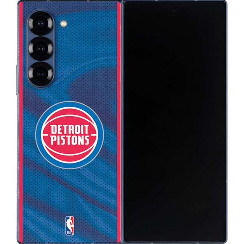 NBA Detroit Pistons Away Jersey Galaxy Z Fold6 Skin