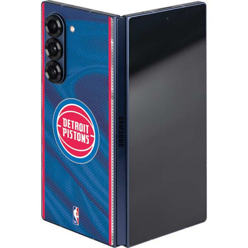 NBA Detroit Pistons Away Jersey Galaxy Z Fold6 Skin